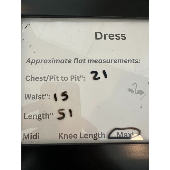 Anthropologie Fig and Flower Embroidered Smocked Tiered Ruffle Maxi Dress Medium - Picture 11 of 11